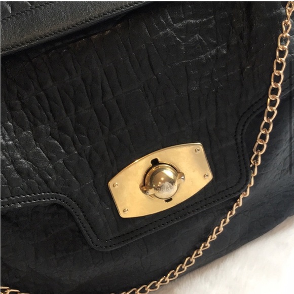 Furla Guggenheim Croc-Embossed Shoulder Bag, Crossbody, Handbag, Clutch - Picture 5 of 13